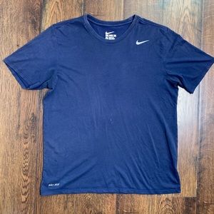 Nike Dri Fit Athletic Cut Solid Swoosh Active Top